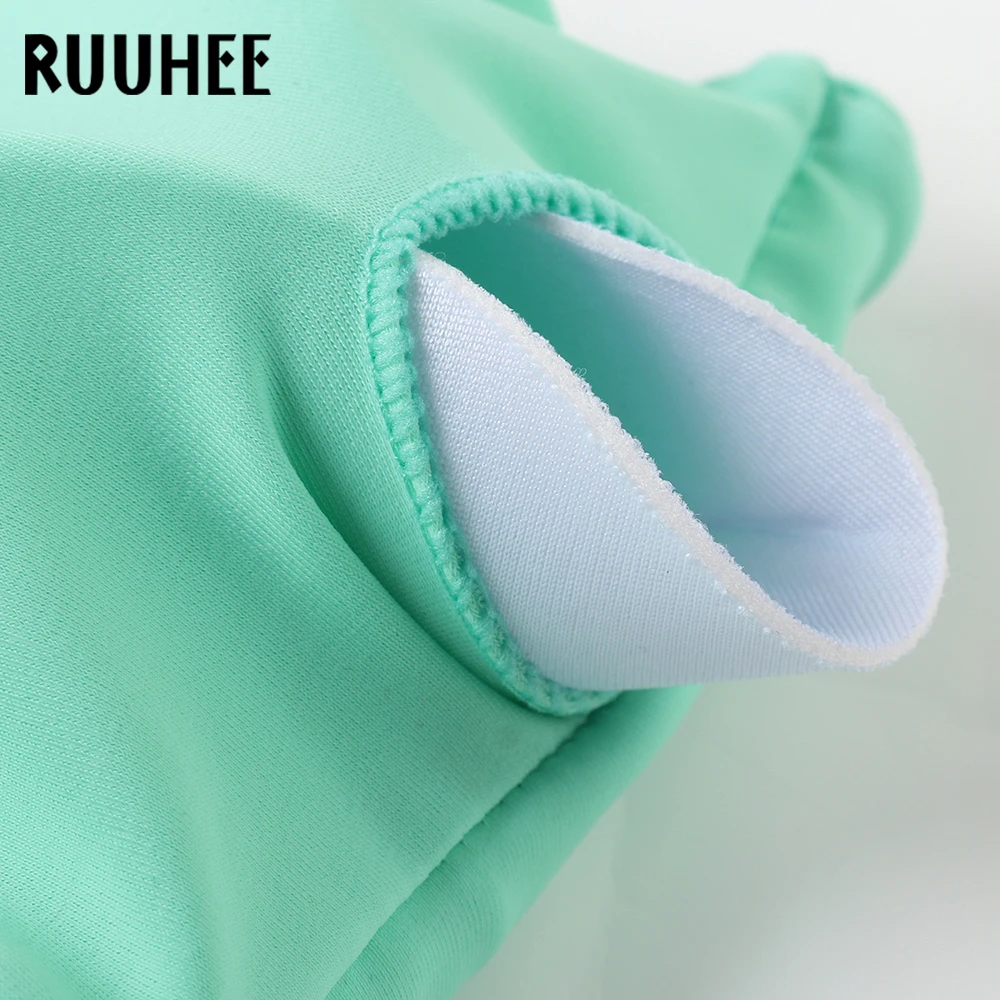 RUUHEE, полосатый бикини, купальник, женский,, высокая талия, бикини, набор, пуш-ап, спортивный топ, купальник, пляжная одежда, женский бикини
