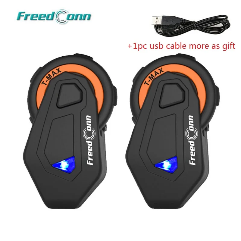 FreedConn T-max Motorcycle Helmet Intercom 6 Riders Bluetooth 4.1 Headset with FM Radio Moto Intercomunicador