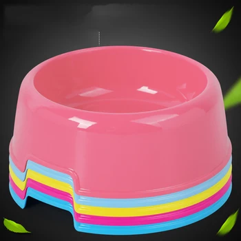 

Safety Cute Multi-Purpose Candy Color Plastic Dog Bowls Feeding Water Food Puppy Feeder Cat Dog Bowls Pet Feeding Supplies