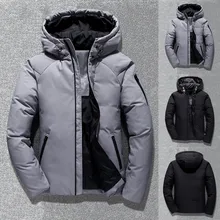 Зимние парки мужские chaqueta hombre мужские средней длины чистый цвет утолщенная толстовка теплая хлопковая стеганая куртка пальто jaqueta masculino