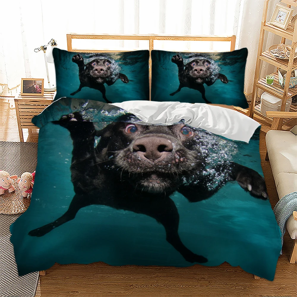 3D Bedding Set Cat Printed