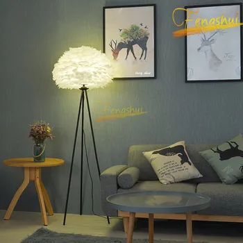 

Contemporary LED Feather Floor Lamp Lighting Modern Floor Lamp Hotel Restaurant Living Room Indoor Decor Bedroom Standing Lamp