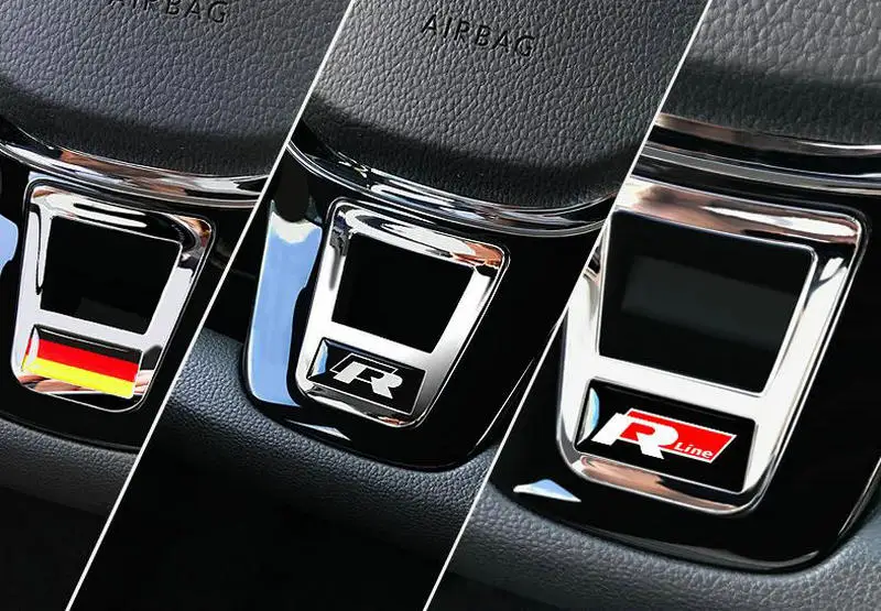 Нанесите на Bora Golf 7 MK7 Polo Tiguan L Touran L Passat B8L CC d-образное рулевое колесо с блестками с внутренней модификацией