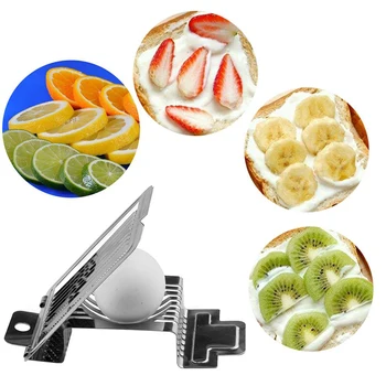 

Stainless Steel Multi-function Fruit Slicer Mushroom Tomato Cutter Egg Cutter Kitchen Gadget Egg Slicer Kitchen Supplies