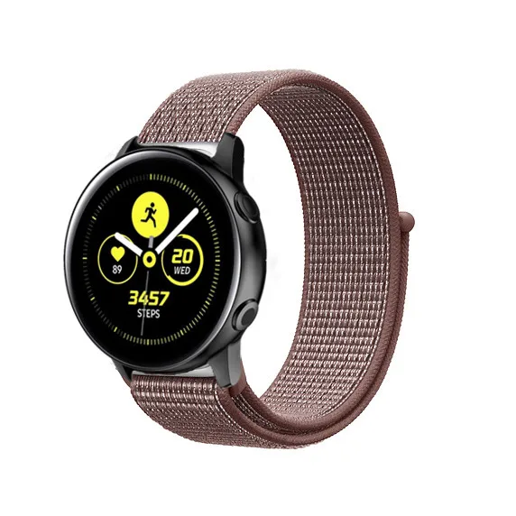 smokey violet Переключатель, нейлоновый ремешок для наручных часов Xiaomi huami amazfit bip huawei часы GT 20/22 мм, ремешок для samsung Шестерни S3/S2 galaxy Watch active2 42 мм 46 мм - Цвет ремешка: smokey violet