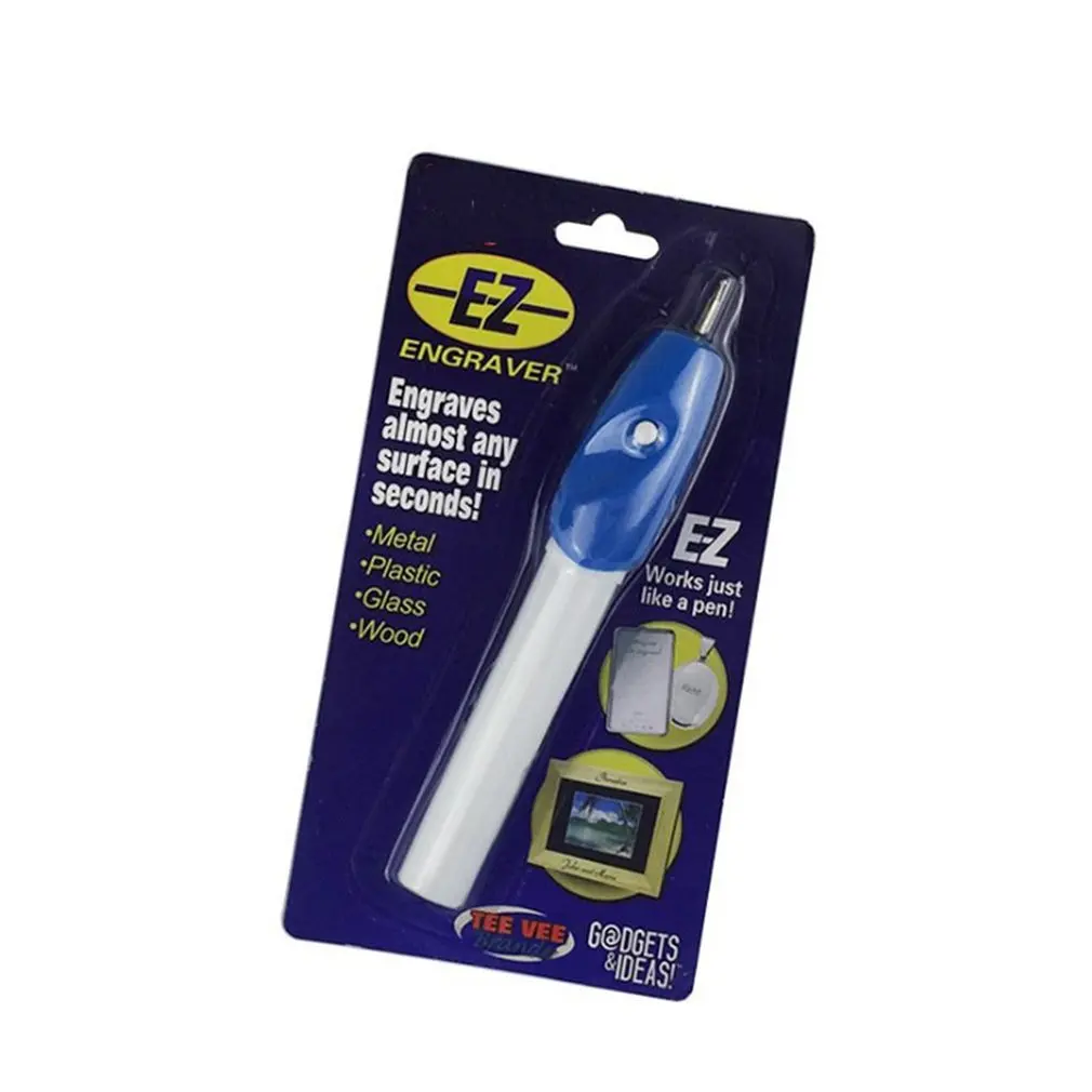 Ez Electric Engraving Pen Tv Automatic Mini Engraving Pen Diy Single-Head Lettering Pen