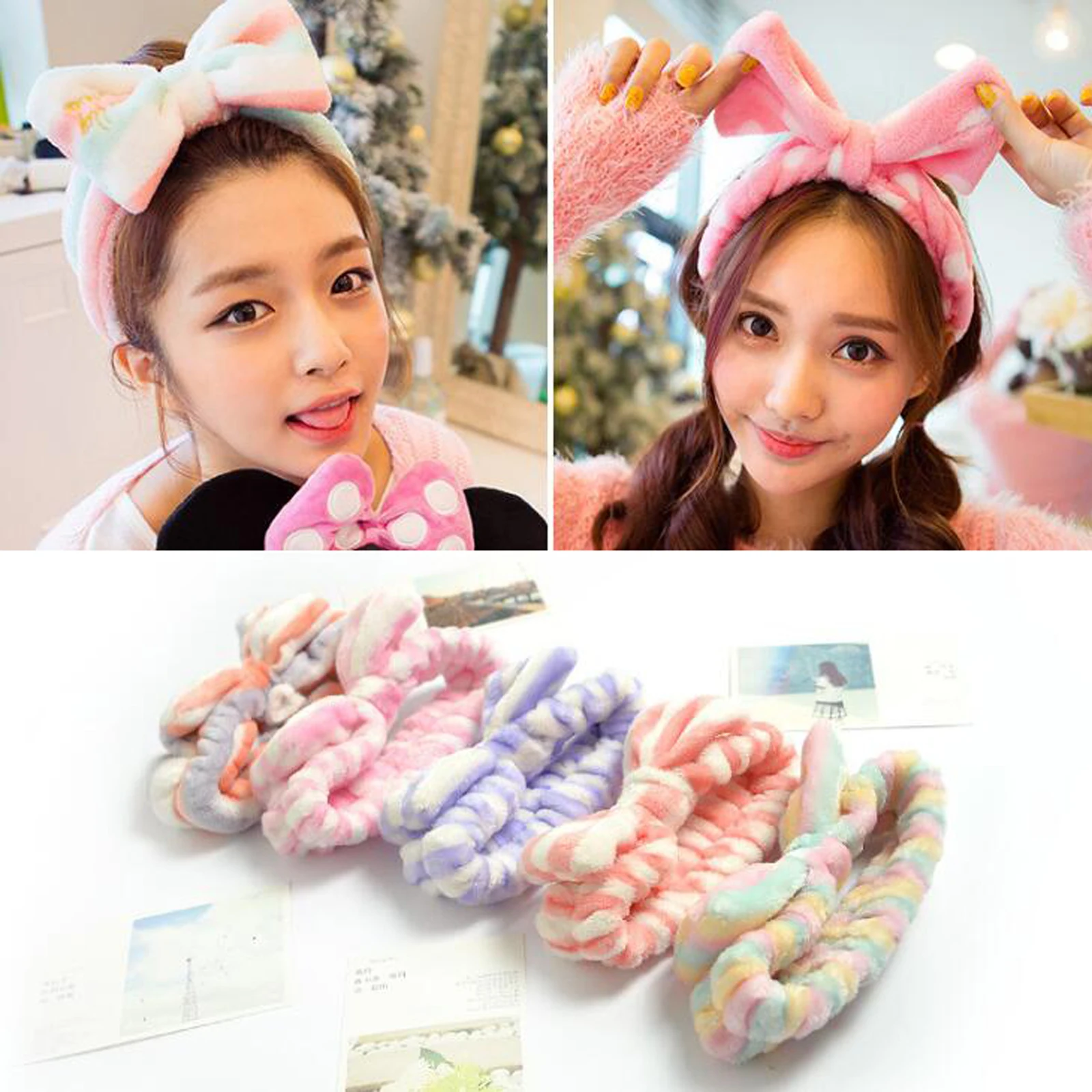New Fashion Girls Headband Soft Cotton Hairbow Cross Hairband Wash Face Makeup Turban Leopard Hair Hoop Women Accessories |