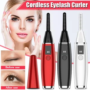 

USB Rechargeable Eyelash Curler With LCD Display 24 Hours Long Lasting Heated Electric Eyelash Curler Sale New Arrival