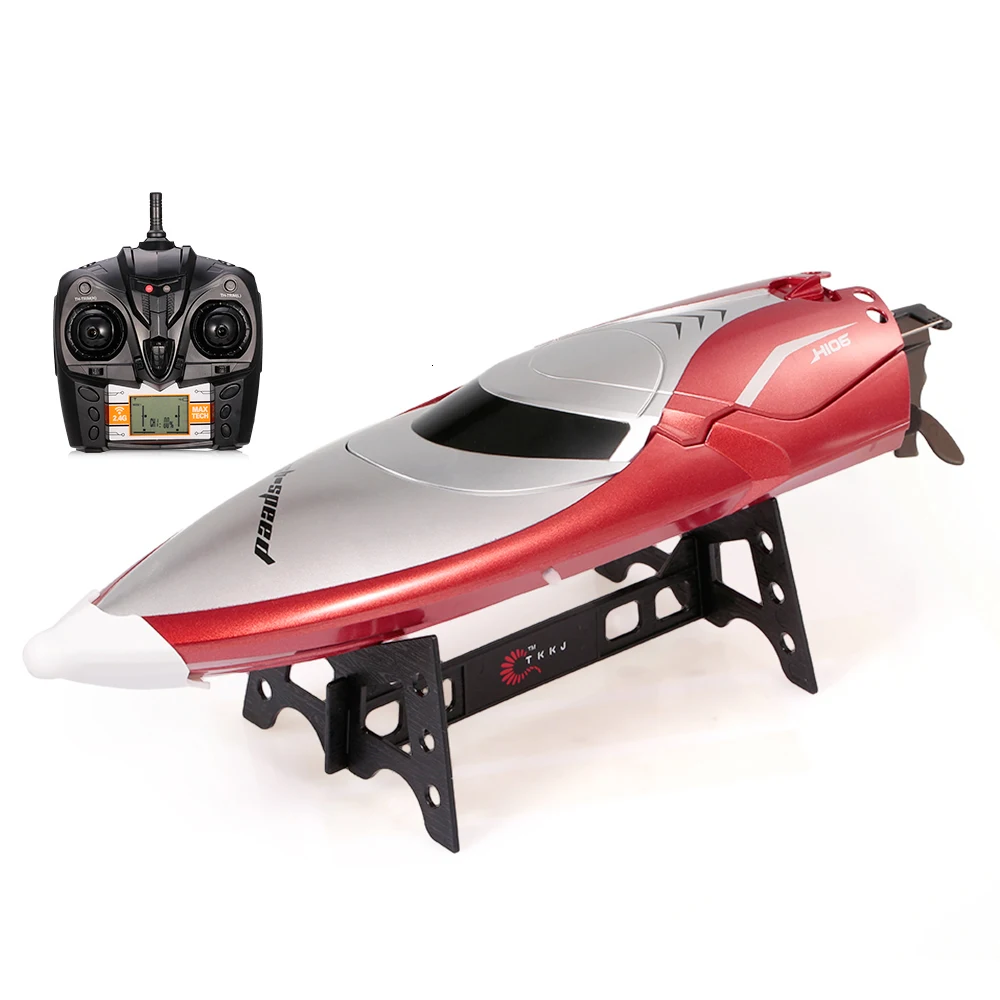 Tkkj H106 28 км/ч высокоскоростная гоночная лодка 2,4g 2ch 150 м Пульт дистанционного управления переключатель режимов самостоятельной правки Rc лодка игрушка для детей