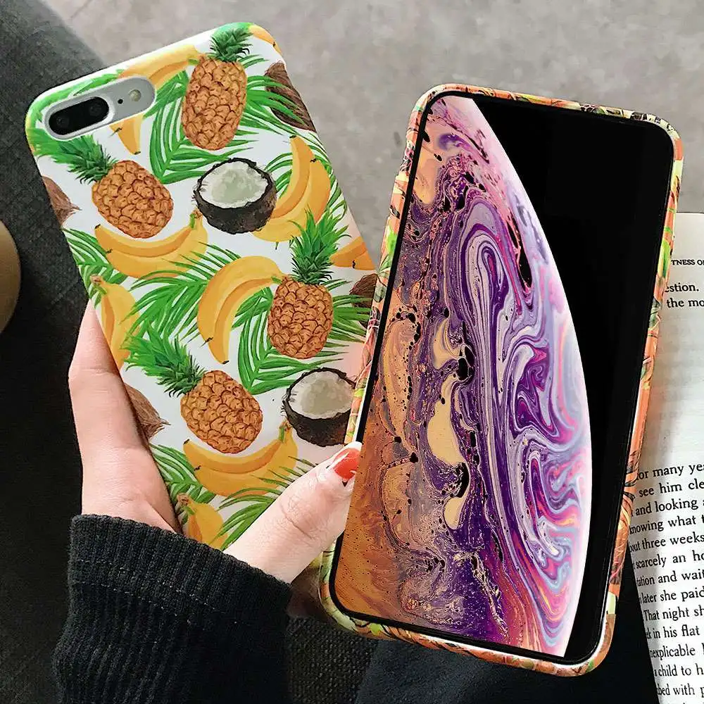 KISSCASE Fall Für iPhone Xr Xs Max 7 8 Plus Blume Zurück Regenwald Fall Für iPhone XR 6 7 8 6s Plus
