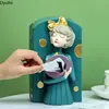 DyuIhr European Creative Girl Tissue Box Resin Crafts Housewarming Gift LivingRoom Desktop storage Resin Tissue Box Home Decor 4