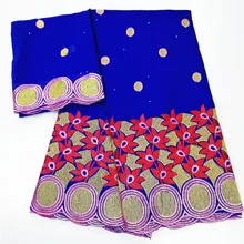 Швейцарская кружевная ткань новейший хлопок вышивка Белая Африканская Хлопковая ткань швейцарская вуаль кружева популярный Дубай Стиль 5+ 2 ярдов