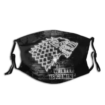 

House Stark Wolf Game Of Thrones Winter Is Coming Mask Filters Inside Reusable Non-Disposable