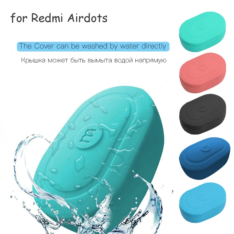 Для Redmi AirDots, Bluetooth, чехол для наушников, цветной, силикагель, беспроводные наушники, зарядка, коробка, чехол, сумка для Xiaomi Redmi AirDots