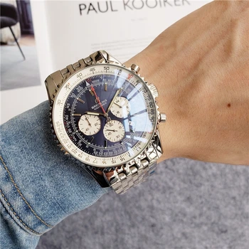 

2020 Breitling Luxury Brand Wristwatch Mens and Woman Watches mechanical Watch with Steel Strap relojes hombre automatic157