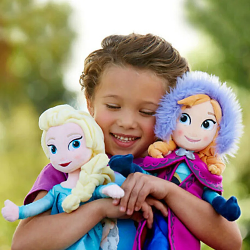50 см Disney Frozen Анна Эльза куклы Снежная королева принцессы игрушки мягкие
