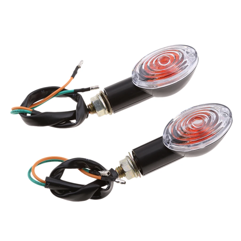 2pcs Universal Motorcycle LED Turn Signal Indicators Light Amber Blinker Led Motorbike Universal Fits for Yamaha for Honda 