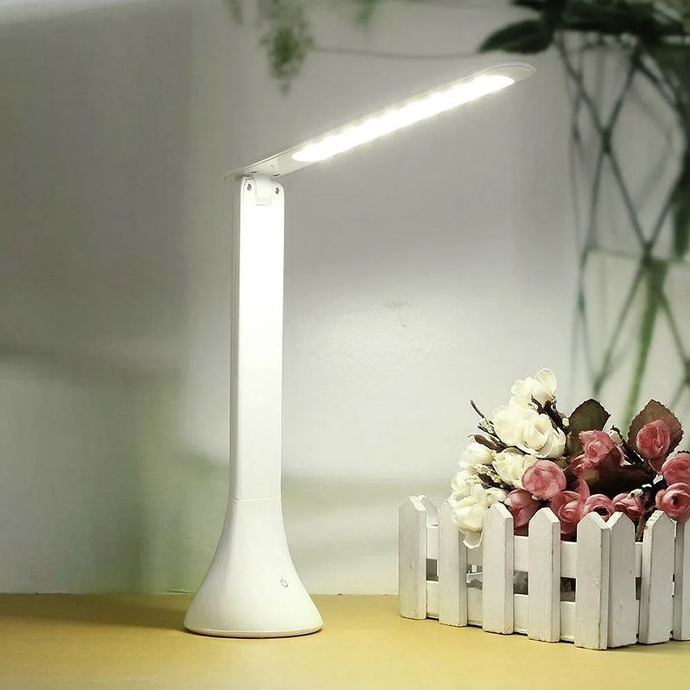 

Foldable White LED Lamp Desk Table Reading Light