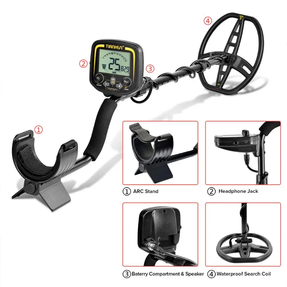 металлоискатель Профессиональный Подземный Глубина 2.5 м metal detector Охотник за