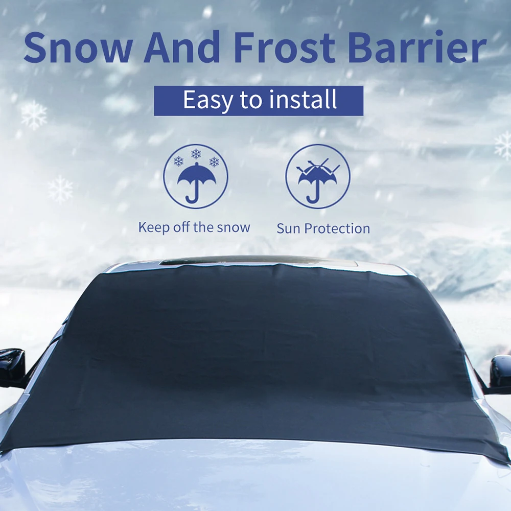 Premium Magnetic Snow Windshield Snow Cover by CAT Automotive, Fits Car Van  SUV Truck Windshield Snow Cover for Ice, Sleet & Frost Protection