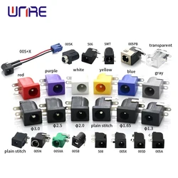 DC-005 Black White Yellow and Purple Female DC Power Jack Socket Connector DC005 5.5*2.1mm 5.5X2.5 Round the Needle