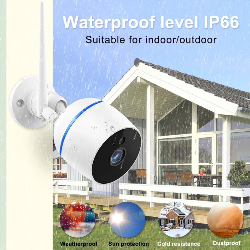 SNOSECURE Tuya Smart life IP Camera Wifi Outdoor Waterproof Wireless 1080P Night Vision Surveillance Cam CCTV Onvif Compatible