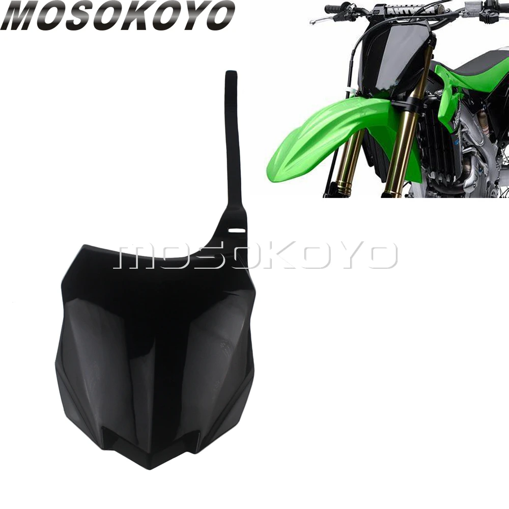 Гоночный мотоцикл PP пластик передний номер пластина для Kawasaki KX250F KX450F KXF 250 450 2013