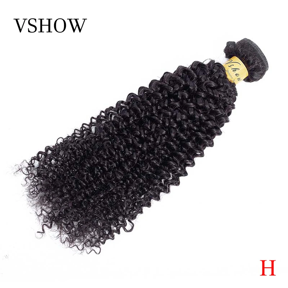 Малазийские кудрявые вьющиеся волосы пряди 1/3/4 пряди предложения 10-26 дюймов натуральный Цвет могут быть окрашены VSHOW м Remy Пряди человеческих волос для наращивания