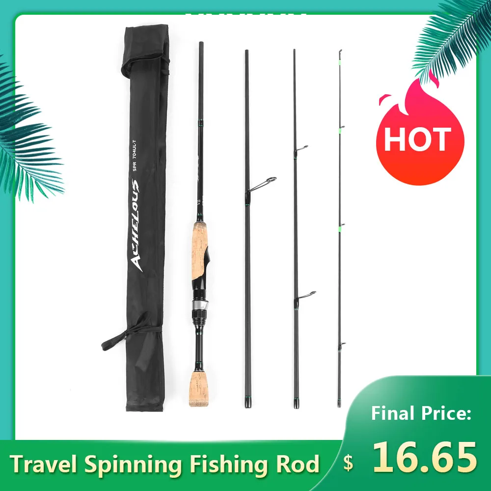 Портативное спиннинговое удилище для путешествий 6 + 1 19 6/2 1/2 М легкое из