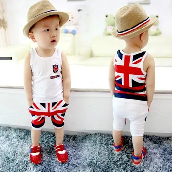 

2019 Boy Clothes Cute Children'S Wear Photo 2Pcs T-Shirt Set Casual Boys Travel Cotton Drop Shipping