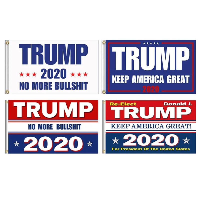 Флаг Трампа 150 90*2020 см двусторонний Печатный флаг Дональда стандарта Keep America Great