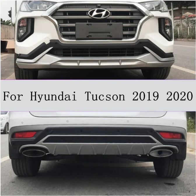 Новинка Tucson ABS хромированные передние и задние защитные бамперы для hyundai Tucson