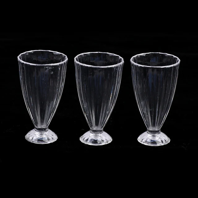 5pcs Dollhouse Miniature Wine Cups Dolls House Kitchen Accessories Decoration Kids Play Toys Gifts For Doll 5