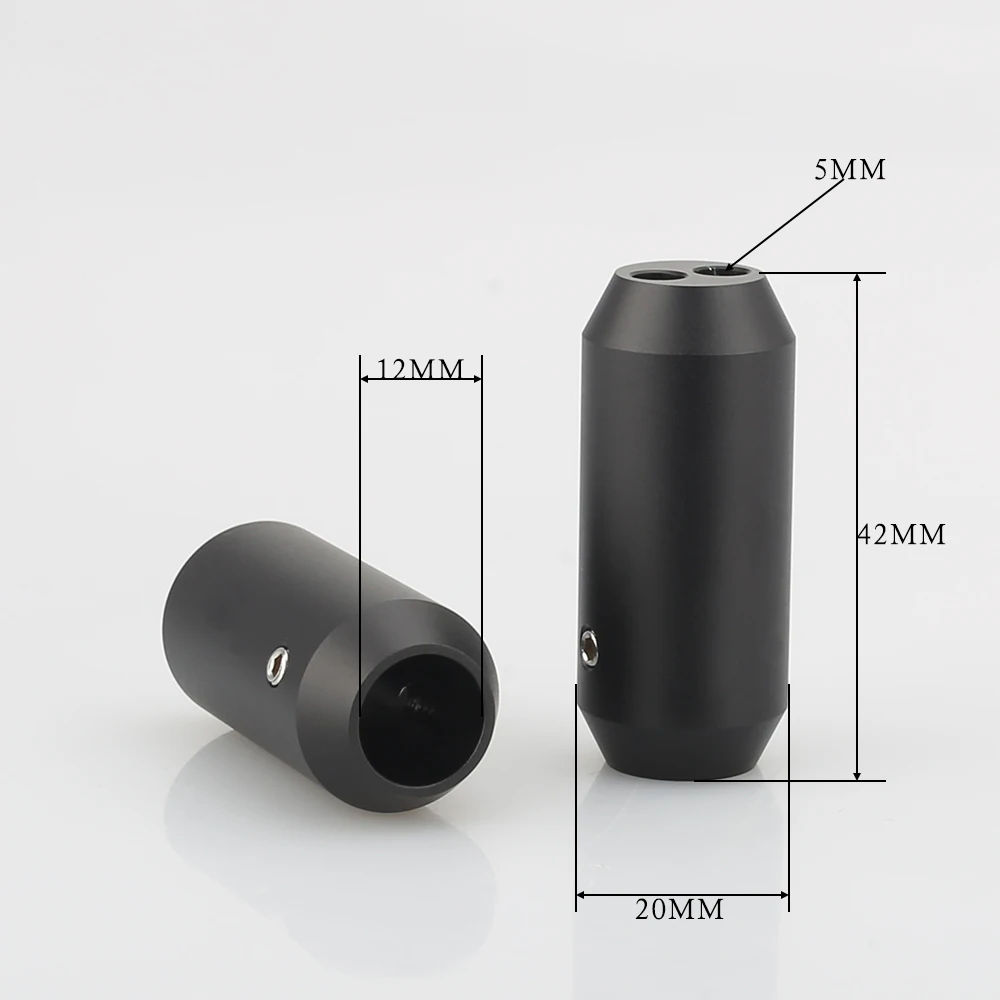 4x Hi-Fi аудиобрюки Y разветвитель RCA кабель динамик провод алюминиевые штаны 12 мм до