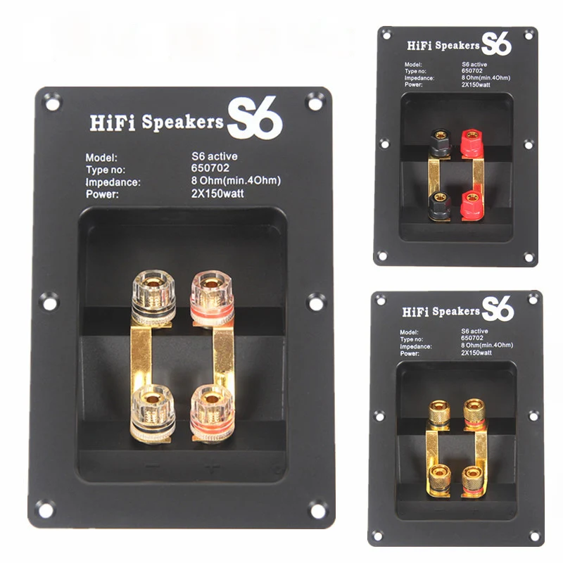 Четырехпозиционная распределительная коробка для динамиков HIFI 2 шт. с терминалом
