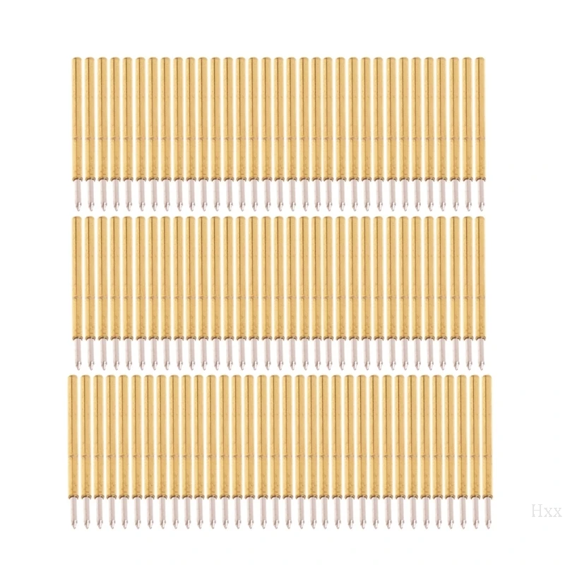 

New 100 Pcs Dia 1.02mm Length 15.85mm 100g Spring Test Probe Pogo Pin Tool P75-B1