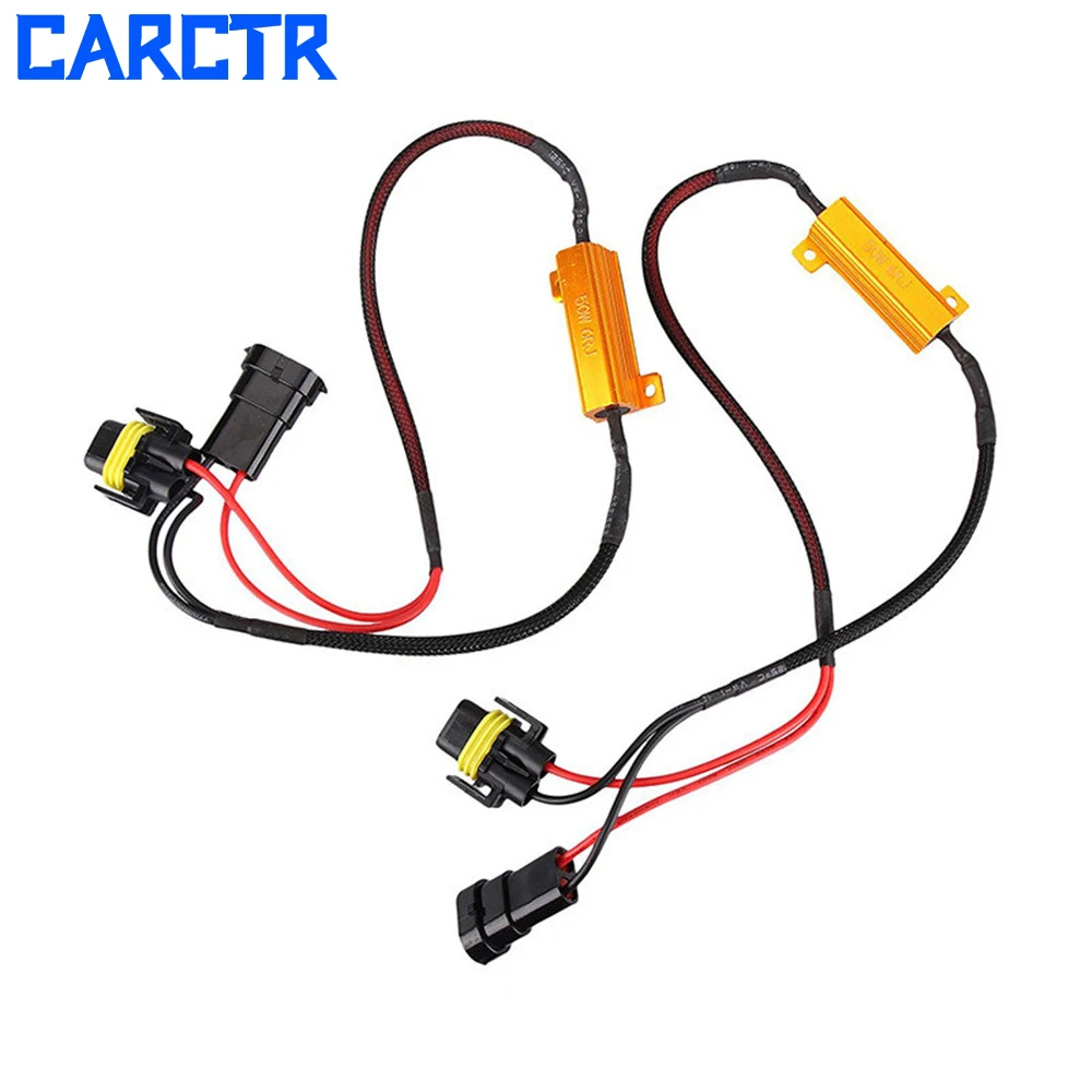

CARCTR 1 Set Car LED Headlight Decoder H8/H9/H11 50W 6/8Omega Ultra High Frequency Car Fog Lamp Modified LED Lamp Decoder