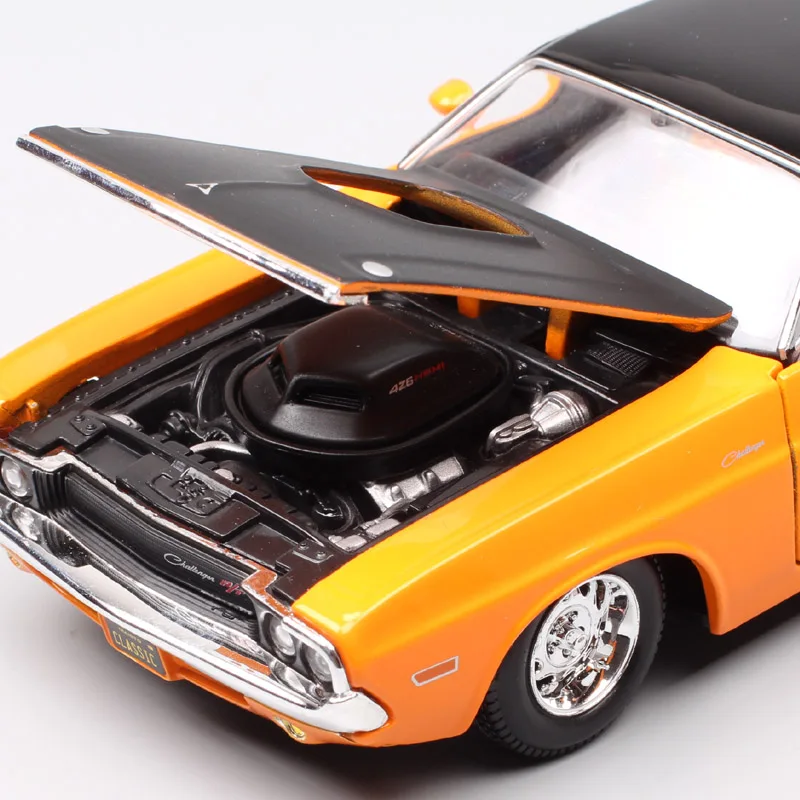 1:24 модель Maisto классический старый 1970 Dodge Challenger RT мускул автомобиль литье под давлением модель игрушки Спортивные Гонки Авто подарок миниатюрная коллекционная