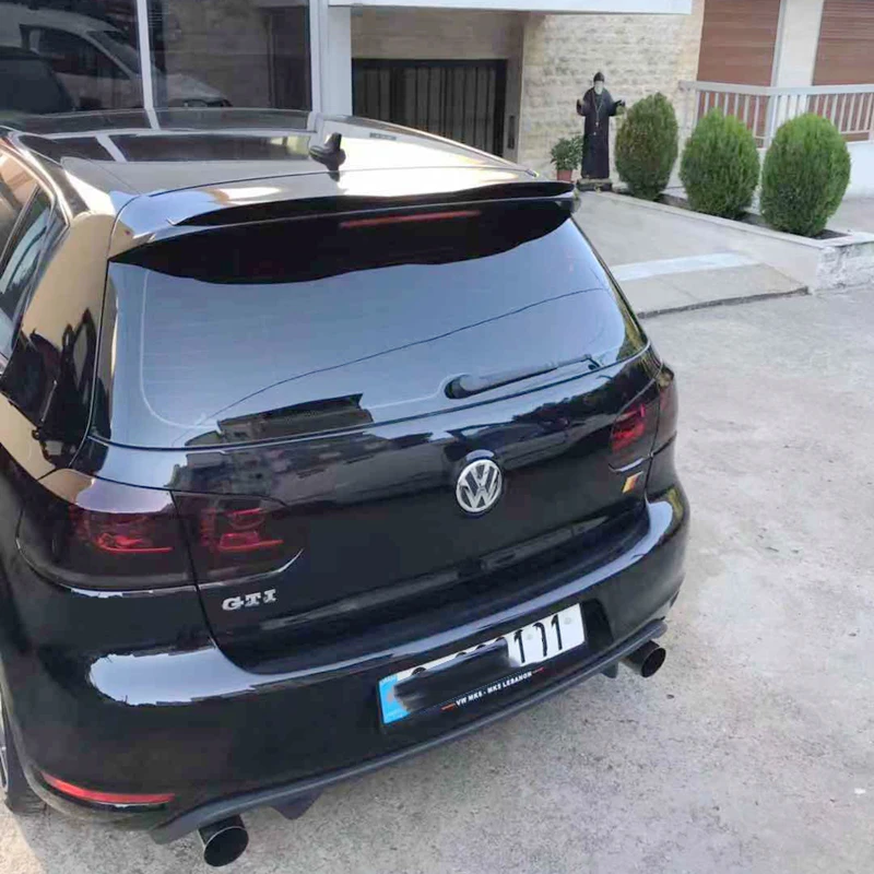 Для Volkswagen GOLF 6 MK6 GTI спойлер 2010-2013 GOLF 6 спойлер Высокое качество ABS Материал заднее крыло автомобиля Цвет задний