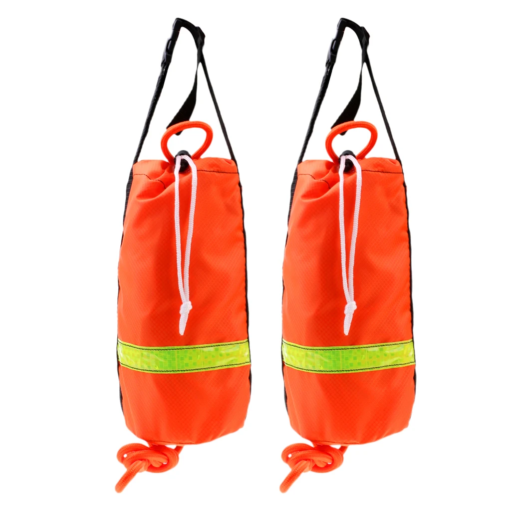 2Pcs 16m Safety Throw Line Watersports Kayak Canoe Rescue Line Floating Rope