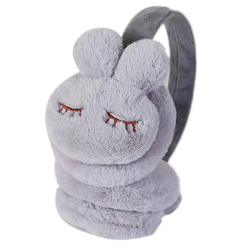 1 шт., теплые детские зимние теплые наушники с милым мультяшным кроликом