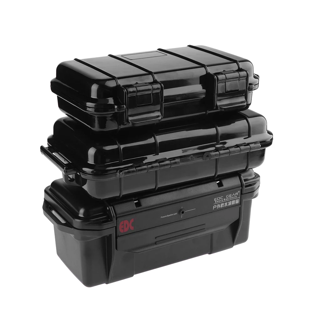 3 Sizes Tool Box Outdoor Shockproof Waterproof Safety Case ABS Plastic Tool Sealed Dry Box Caja De Herramienta