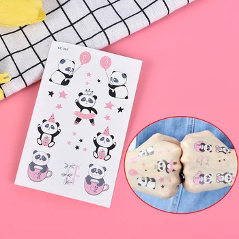 

New Lovely Balloon Panda Animals Tatto Flash Tatoo Fake Tattoo Removable For Kids Men Women Waterproof Temporary Tattoo Sticker