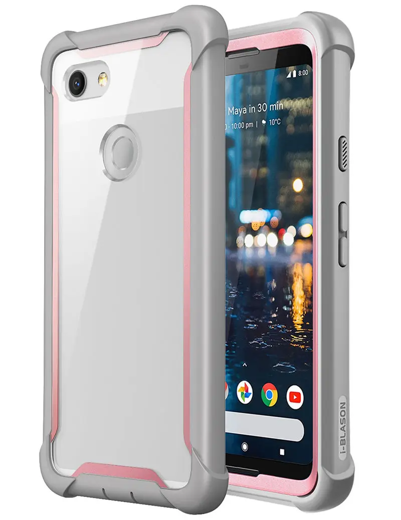 I-BLASON для Google Pixel 3 Чехол 5,5 дюймов серия Ares полный корпус Прочный Прозрачный Бампер чехол со встроенной защитной пленкой