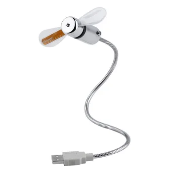 

USB Gadget Mini Flexible LED Light USB Fan Time Clock Desktop Clock Cool Gadget Time Display For Notebook Laptop Flexible
