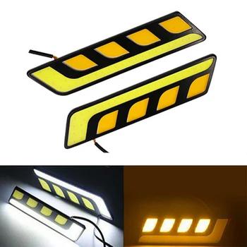 

2pcs Driving COB LED Fog Lamp Universal Fashion Car Accessories Ultra Bright Waterproof Daytime Running Lamp
