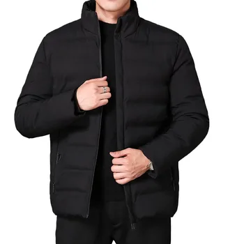 

New Men's Winter Down Jacket Thicken Stand Collar Warm Slim High Quality Windproof Coat Men's Winter Parkas