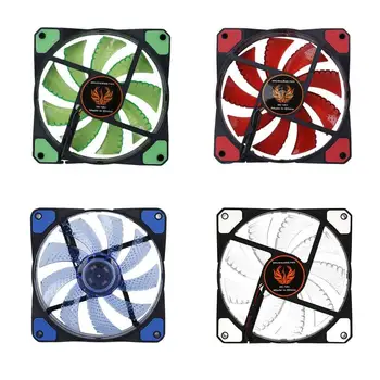 

120mm LED Ultra Silent Computer PC Case Fan 15 LEDs 12V Easy Installed XP