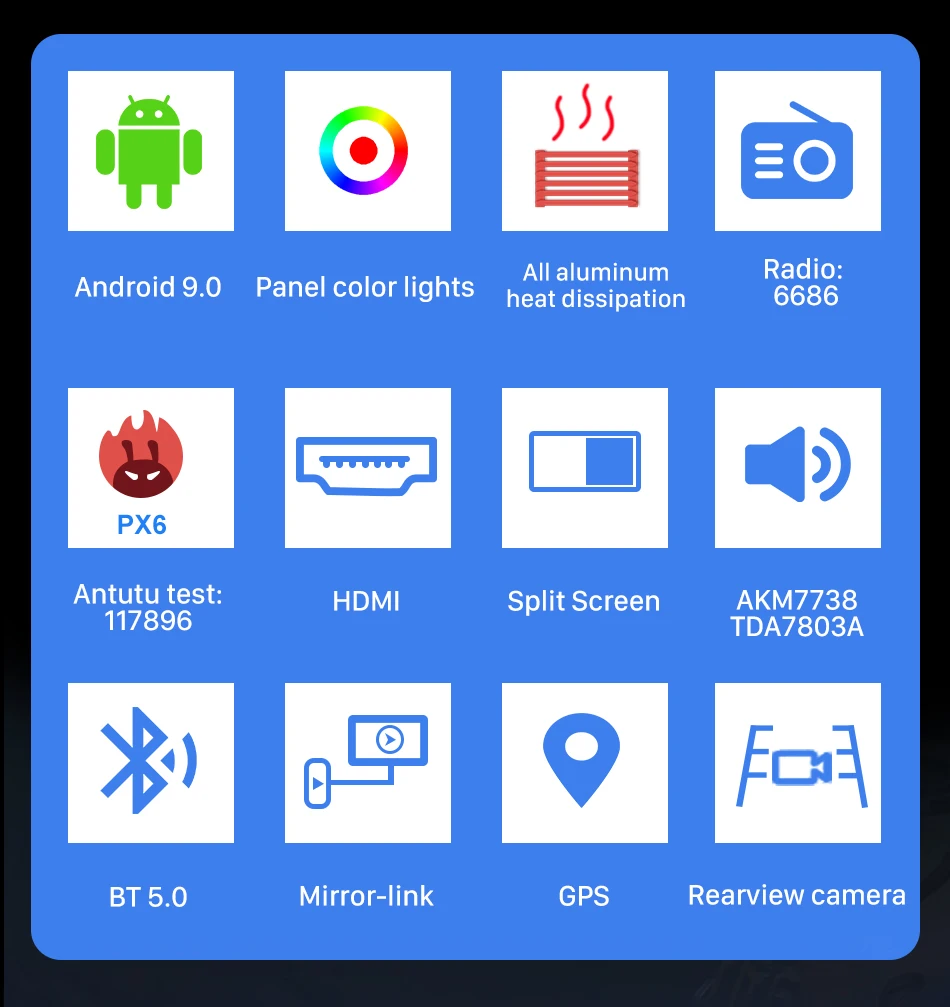 Eunavi 2 din Android 9,0 PX6 автомобильный DVD мультимедийный плеер для FORD Focus Mondeo S-MAX C-MAX Galaxy 4G 64G радио 2din gps BT5