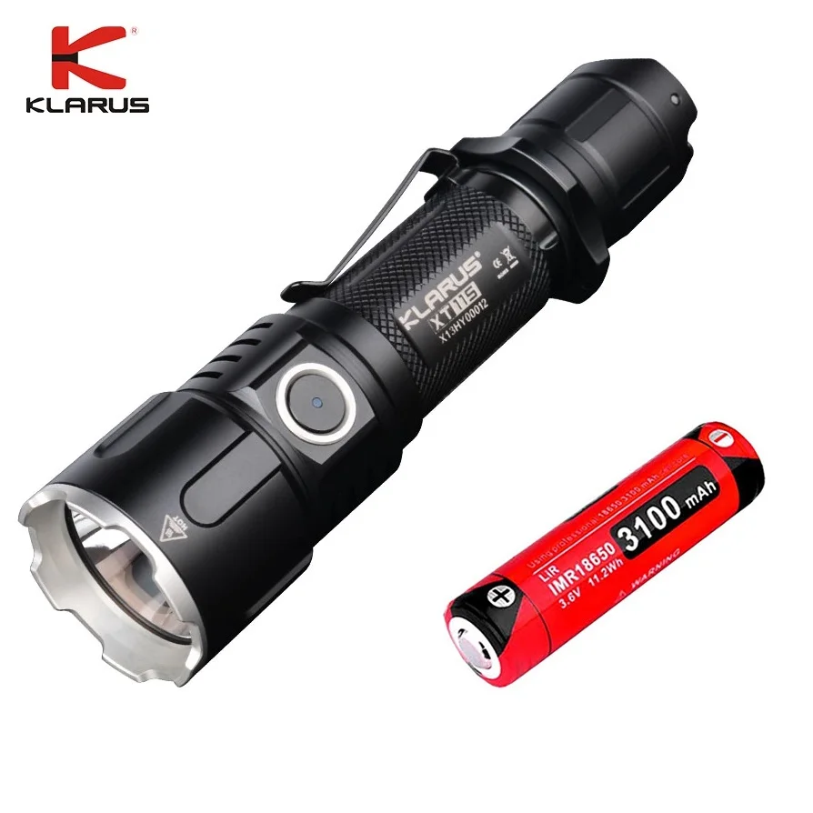 KLARUS XT11GT CREE XHP35 светодиодный тактический светодиодный фонарь 2000 лм 4 режима+ Бесплатный usb-порт и 18650 батарея для самообороны